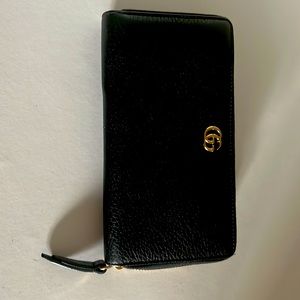 Gucci Leather Zip Around Wallet